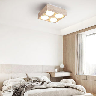 Sky Hole Natural Travertine Ceiling Light