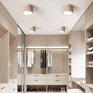 Sky Hole Natural Travertine Ceiling Light