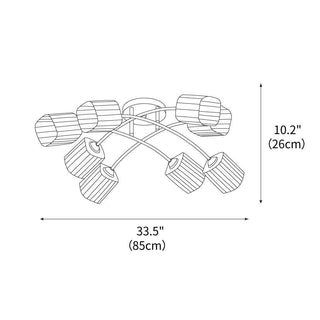 Skynet Modern Glass Ceiling Light