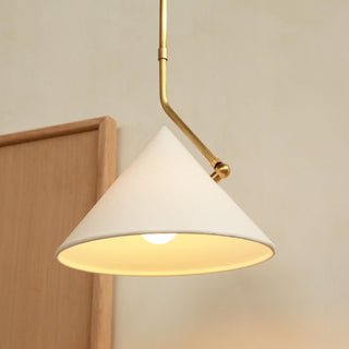 Ivy Modern Tapered Fabric Pendant Light