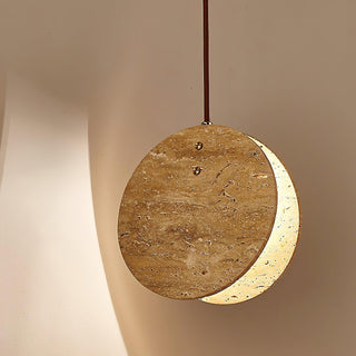 Little Flying Butterfly Minimalist Travertine Pendant Light
