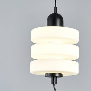 Small Nordic Mid-Century Modern Glass Pendant Light