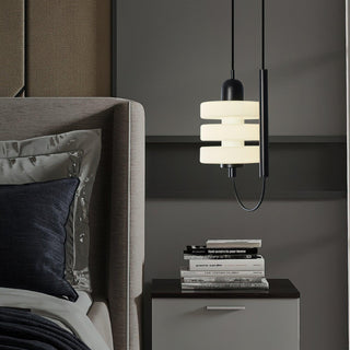 Small Nordic Mid-Century Modern Glass Pendant Light