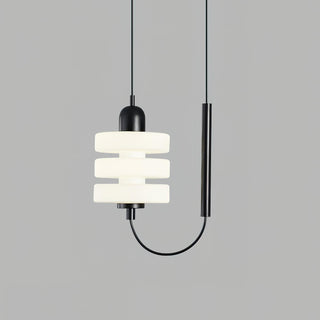 Small Nordic Mid-Century Modern Glass Pendant Light