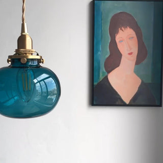 Cobalt Coastal Glass Pendant Light