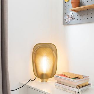 Smoked Modern Metal Table Lamp