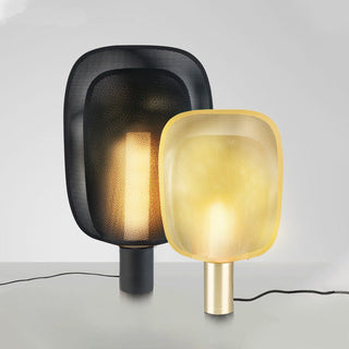 Smoked Modern Metal Table Lamp