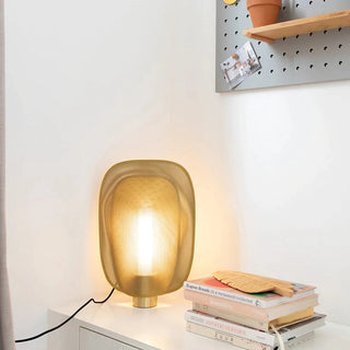 Smoked Modern Metal Table Lamp