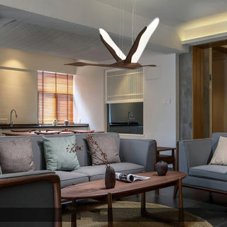 Ether Artistic Wood Chandelier