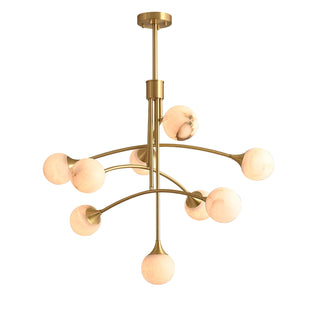 Kael Modern Sputnik Alabaster Chandelier