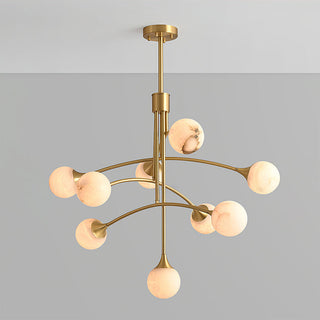 Kael Modern Sputnik Alabaster Chandelier