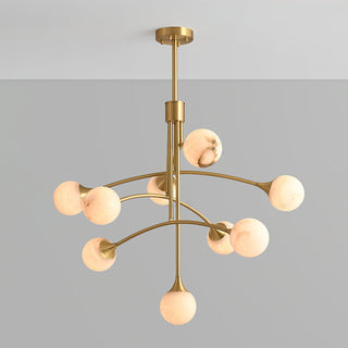 Kael Modern Sputnik Alabaster Chandelier