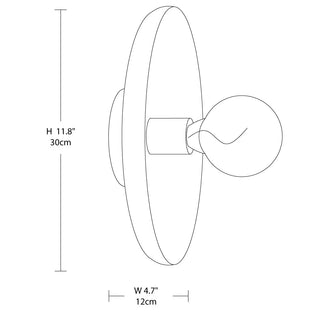 Solara Disc Classic Iron Wall Light