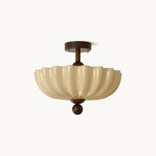 Mia Retro Ribbed Ceiling Light