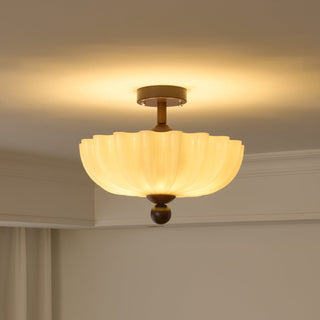 Mia Retro Ribbed Ceiling Light