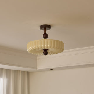 Mia Retro Ribbed Ceiling Light