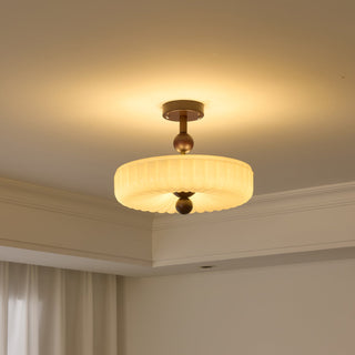 Mia Retro Ribbed Ceiling Light