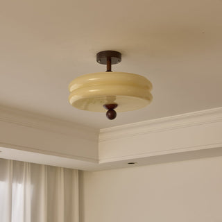 Mia Retro Ribbed Ceiling Light