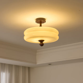 Mia Retro Ribbed Ceiling Light