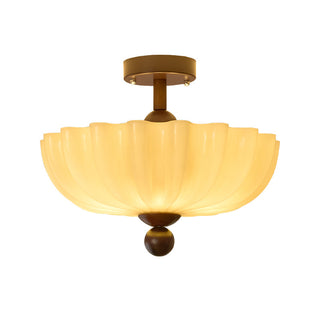 Mia Retro Ribbed Ceiling Light