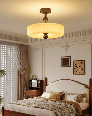 Mia Retro Ribbed Ceiling Light