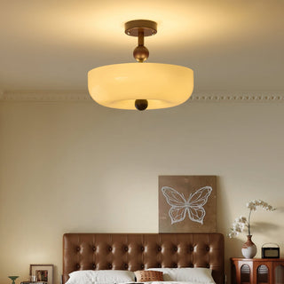 Mia Retro Ribbed Ceiling Light