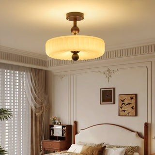 Mia Retro Ribbed Ceiling Light
