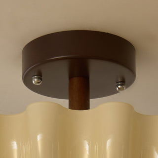 Mia Retro Ribbed Ceiling Light