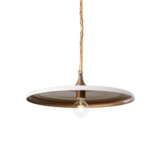 Solara Disc Mid-Century Modern Iron Pendant Light