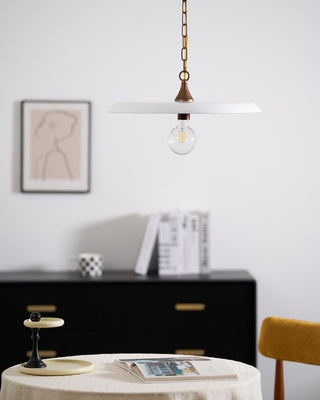 Solara Disc Mid-Century Modern Iron Pendant Light
