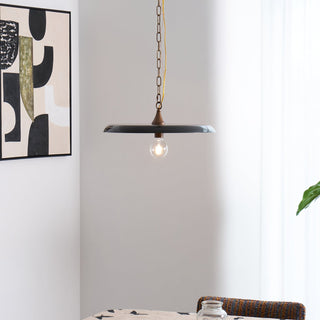 Solara Disc Mid-Century Modern Iron Pendant Light