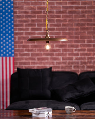 Solara Disc Mid-Century Modern Iron Pendant Light