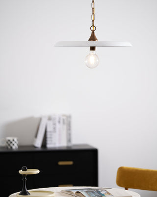 Solara Disc Mid-Century Modern Iron Pendant Light
