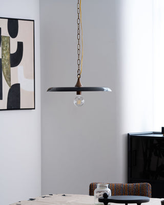 Solara Disc Mid-Century Modern Iron Pendant Light