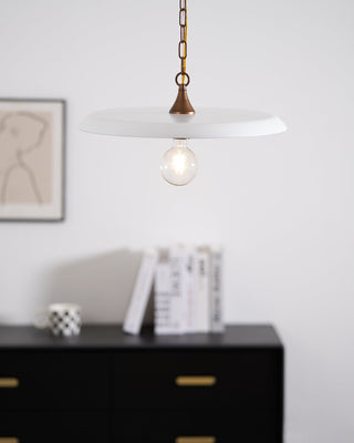 Solara Disc Mid-Century Modern Iron Pendant Light
