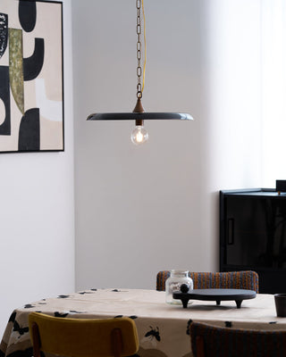 Solara Disc Mid-Century Modern Iron Pendant Light