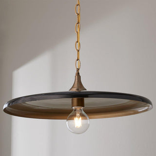 Solara Disc Mid-Century Modern Iron Pendant Light