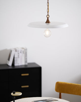Solara Disc Mid-Century Modern Iron Pendant Light