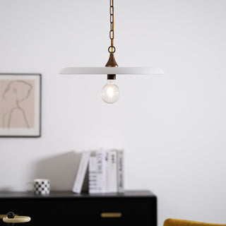 Solara Disc Mid-Century Modern Iron Pendant Light