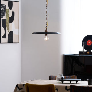 Solara Disc Mid-Century Modern Iron Pendant Light