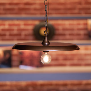 Solara Disc Mid-Century Modern Iron Pendant Light