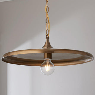 Solara Disc Mid-Century Modern Iron Pendant Light