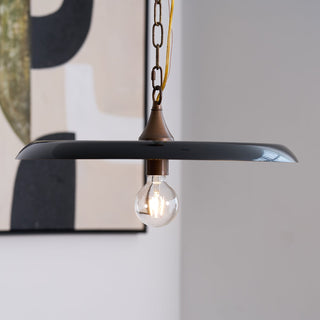Solara Disc Mid-Century Modern Iron Pendant Light