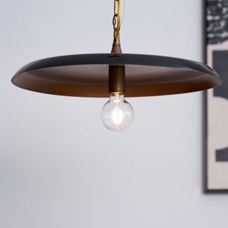 Solara Disc Mid-Century Modern Iron Pendant Light