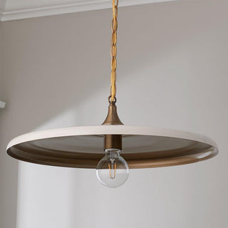 Solara Disc Mid-Century Modern Iron Pendant Light