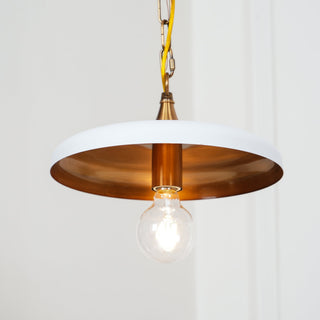 Solara Disc Mid-Century Modern Iron Pendant Light