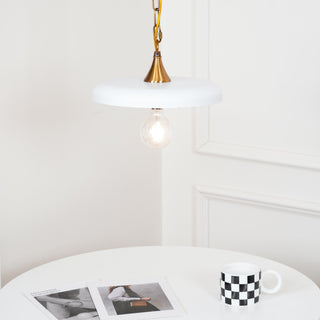 Solara Disc Mid-Century Modern Iron Pendant Light