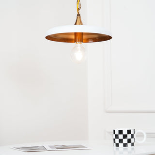 Solara Disc Mid-Century Modern Iron Pendant Light