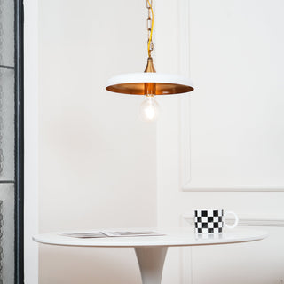 Solara Disc Mid-Century Modern Iron Pendant Light