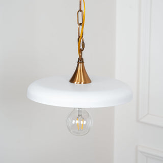 Solara Disc Mid-Century Modern Iron Pendant Light